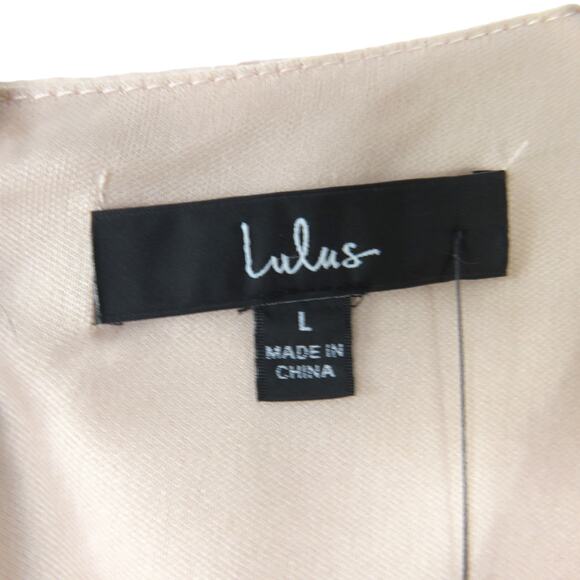 Lulus Deep in My Heart Blush Swiss Dot Cutout Maxi Dress Pink Formal Gown Large - Picture 11 of 13